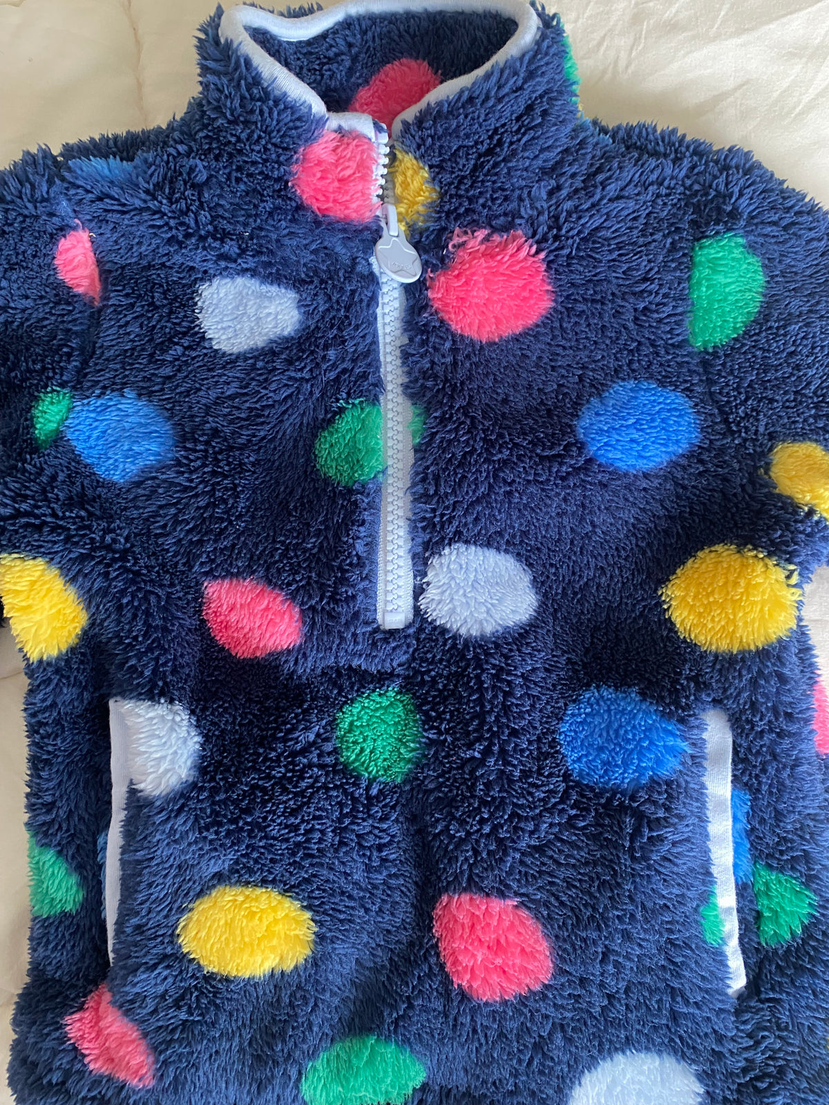 Seller 59 Joules 2T girls navy polka dot fleece jacket