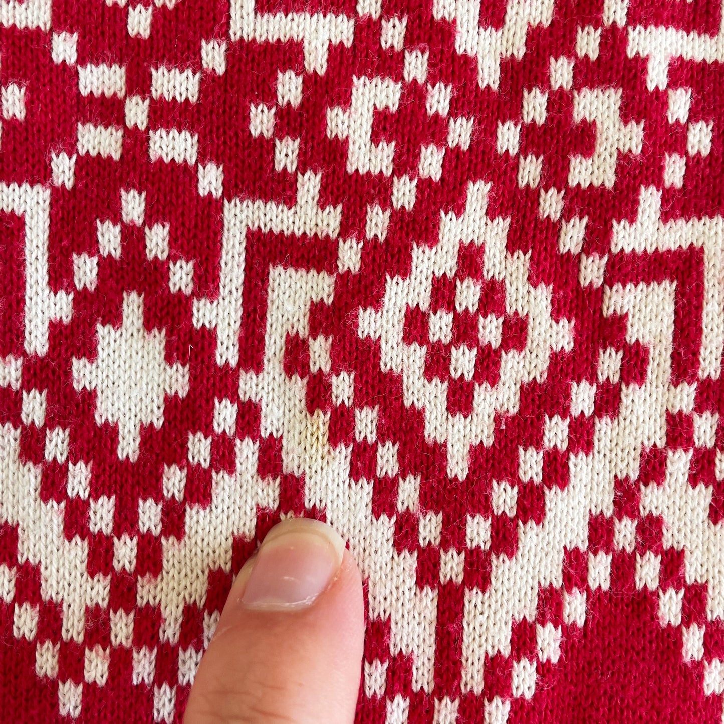 #118 | Size 130 / 8 | Hanna Andersson Boys Fair Isle Red Christmas Sweater