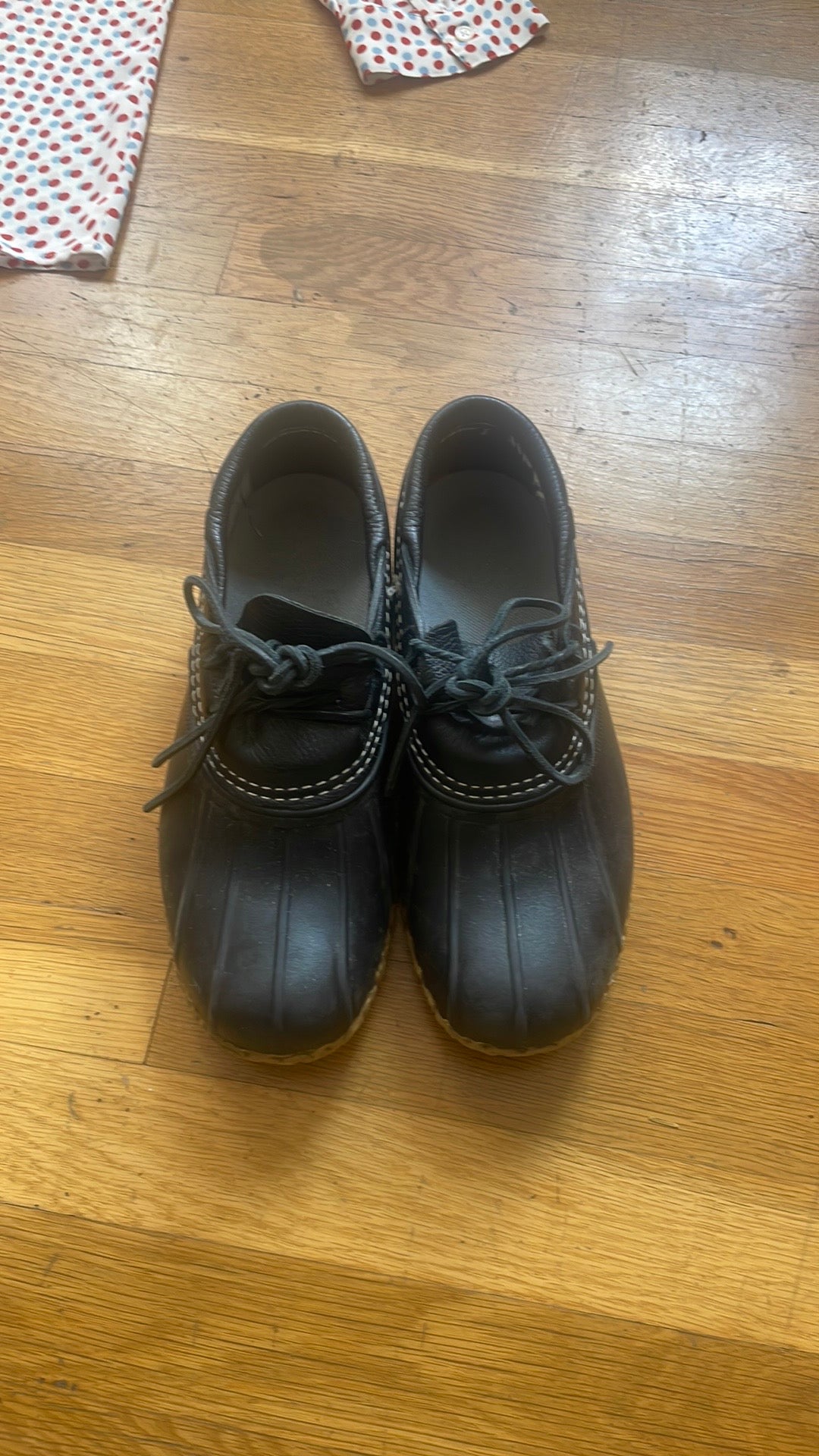 #116 LL Bean Bean Boots Women's size 8 ankle short boots black leather waterproof