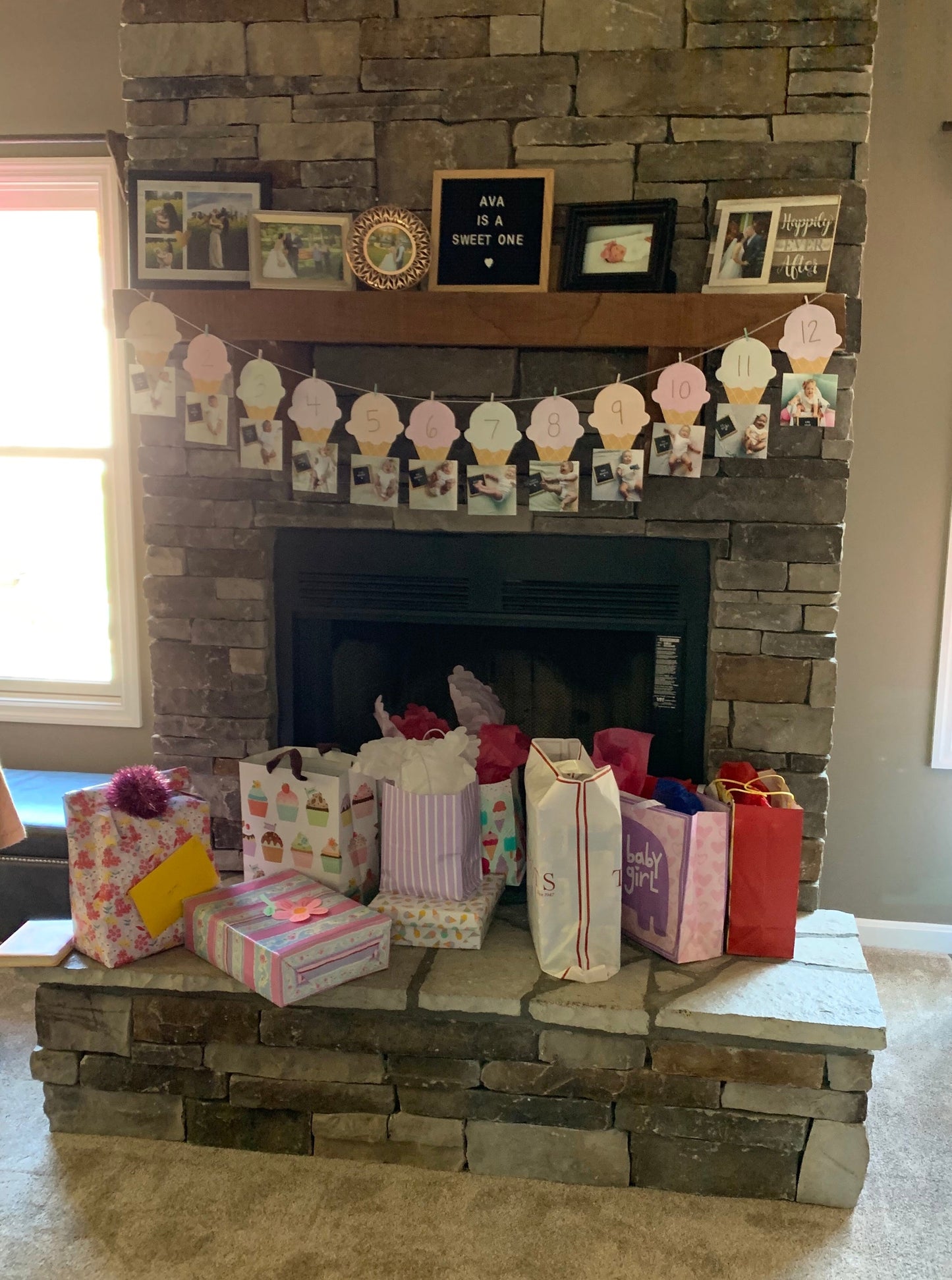Seller #168 “Sweet One” Ice Cream Theme First Birthday Decoration Bundle