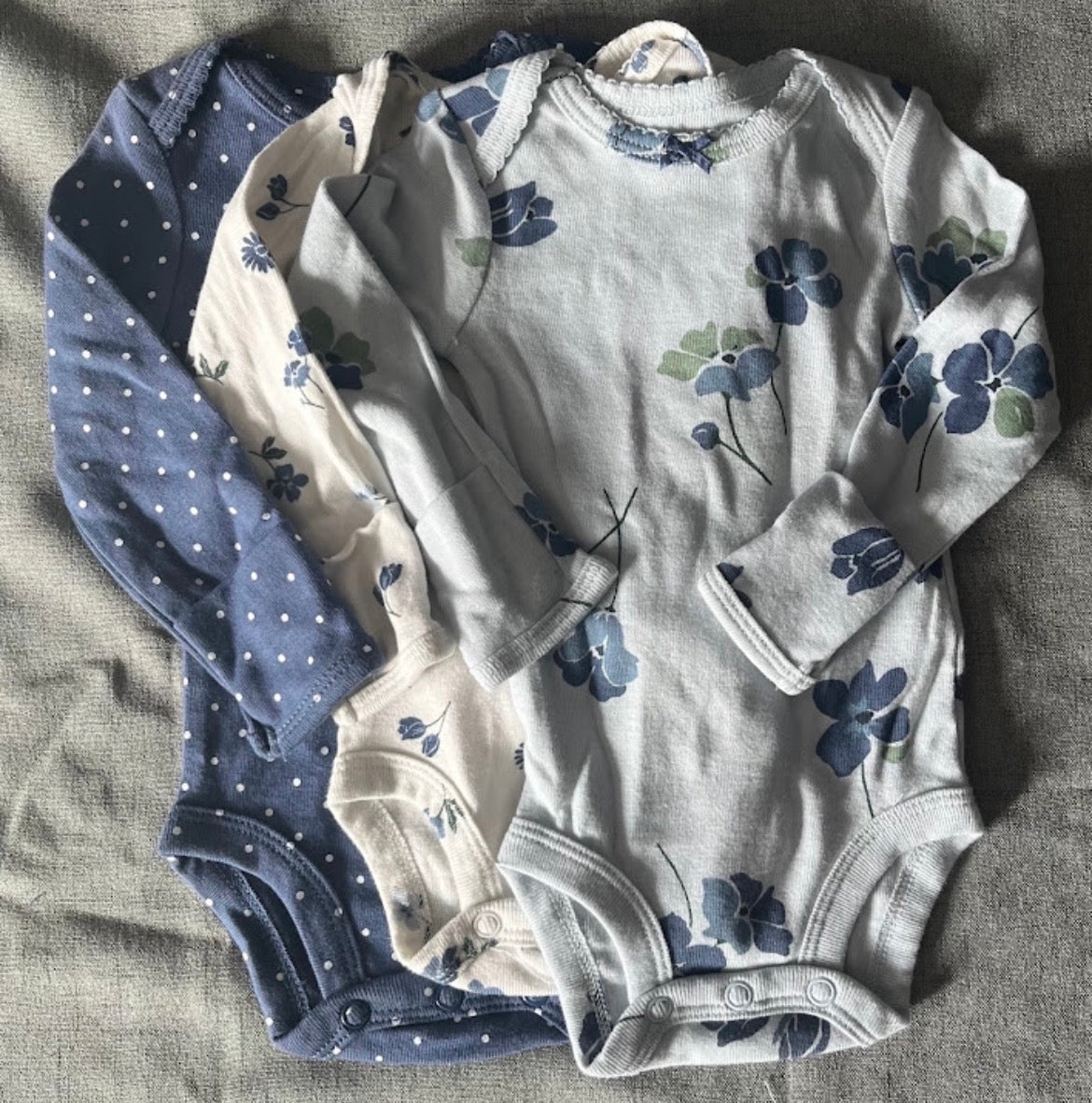 Seller #13 REDUCED Carter’s girls newborn floral onesie bundle of 3