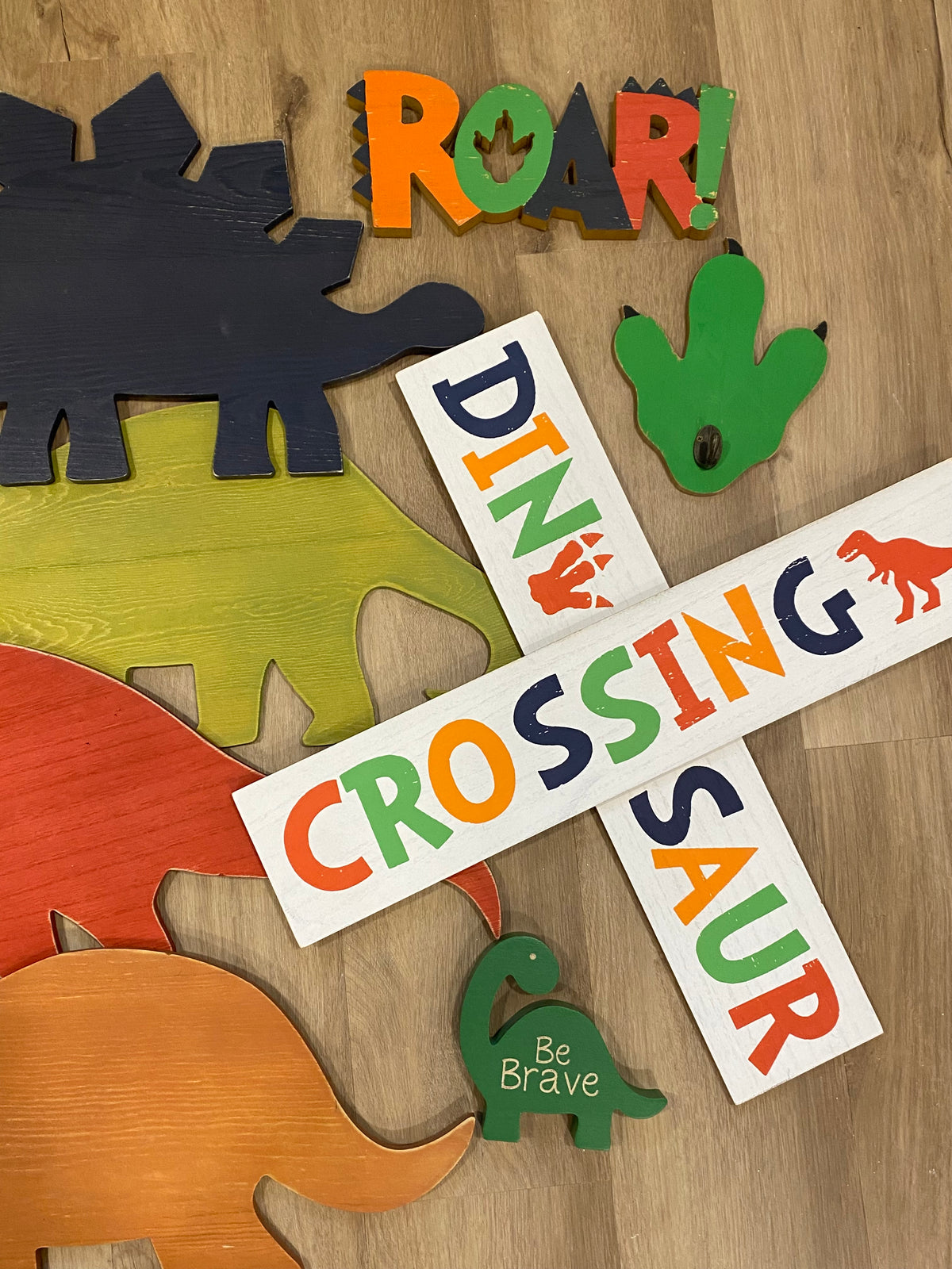 Seller 59 bundle of wooden dinosaur wall decor