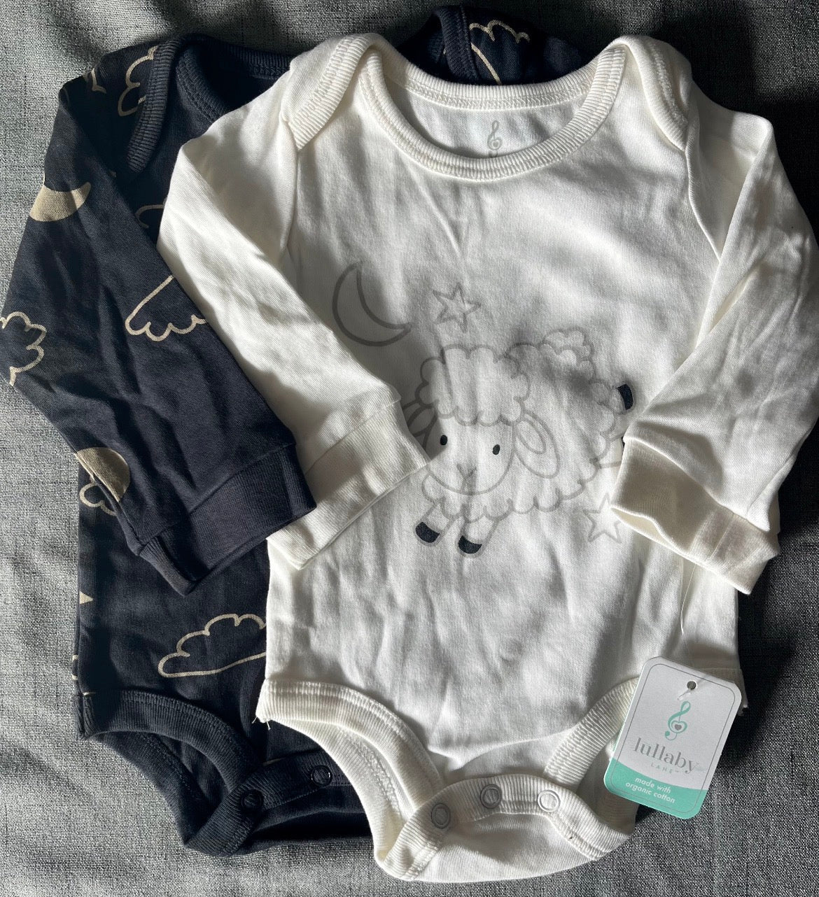 Seller #13 Lullaby Lane gender neutral 0-3 months onesie bundle NWT
