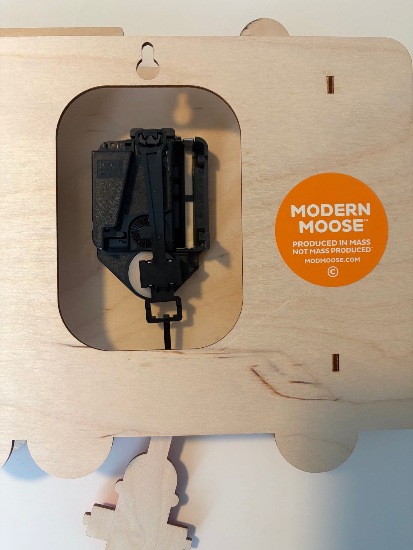 Seller #91 Modern Moose firetruck pendulum wall clock VGUC