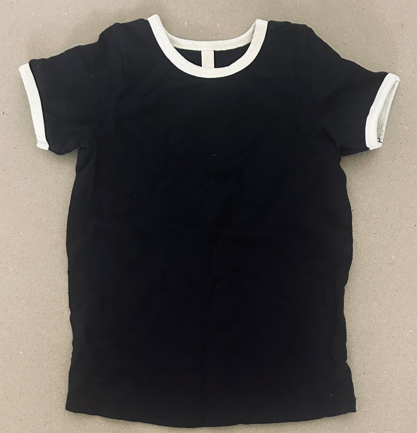#15 Childhoods 6/7 Ringer Dark Gray Top