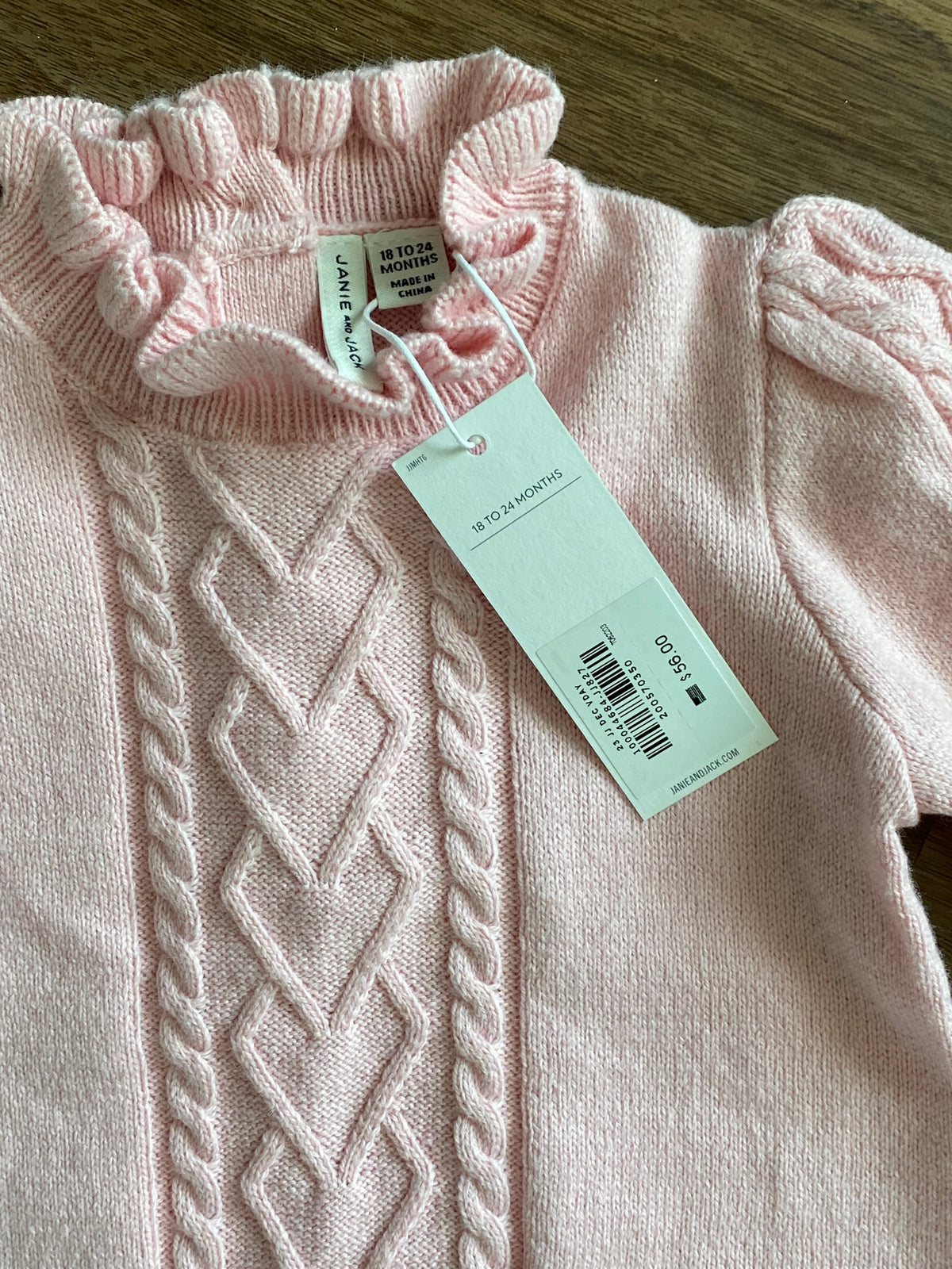 #59 Janie and Jack18-24 mo girls pink sweater