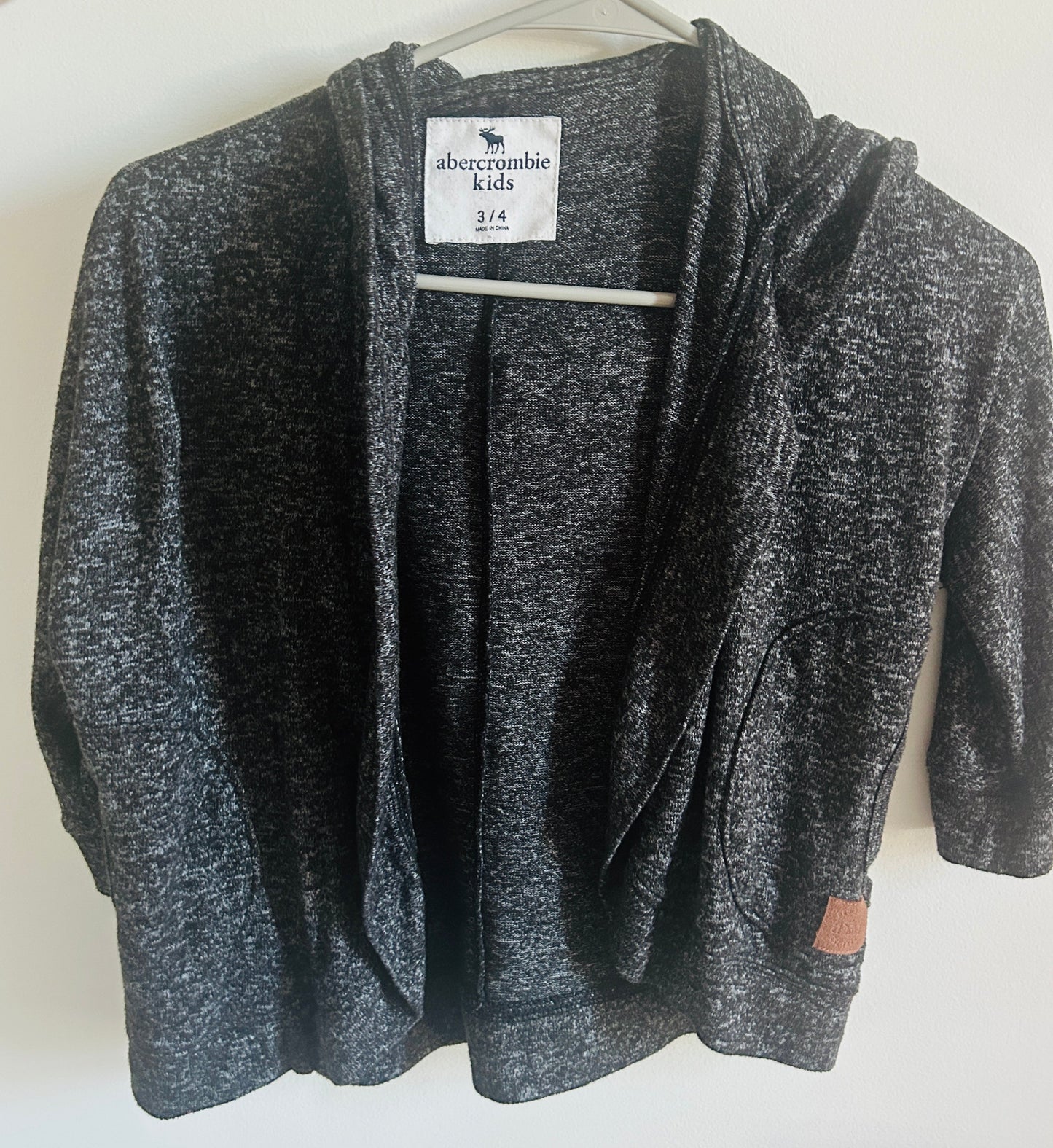 #15 Abercrombie Kids 3/4 Hooded Cardigan