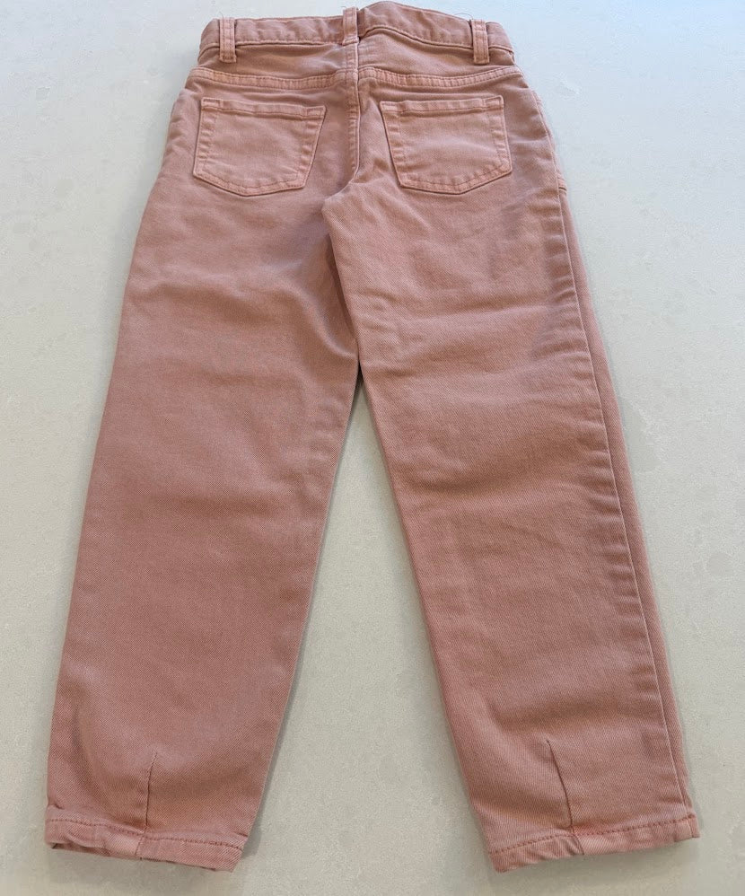 #9 Girls 5T Pink Blush Barrel Pants with Adjustable Waist (C&J - Washed Never Worn)