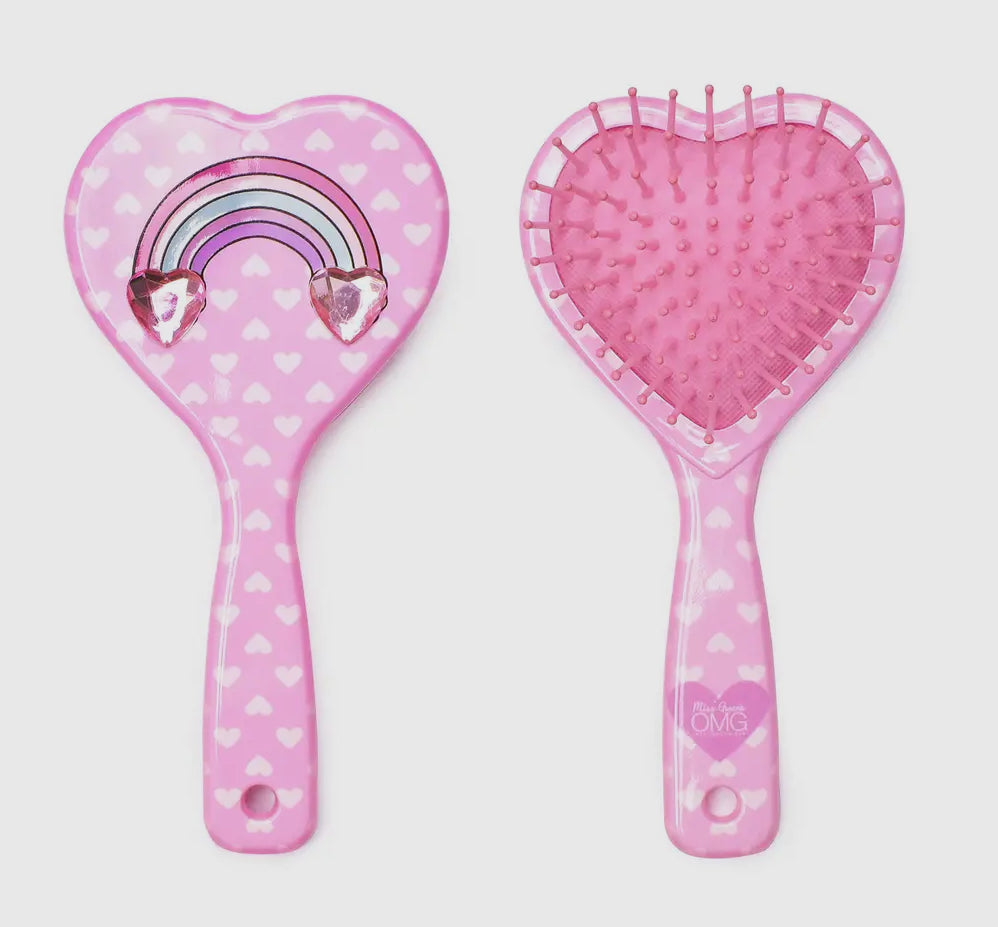 Seller #140 Rainbow Heart-Shaped Hairbrush *NEW*
