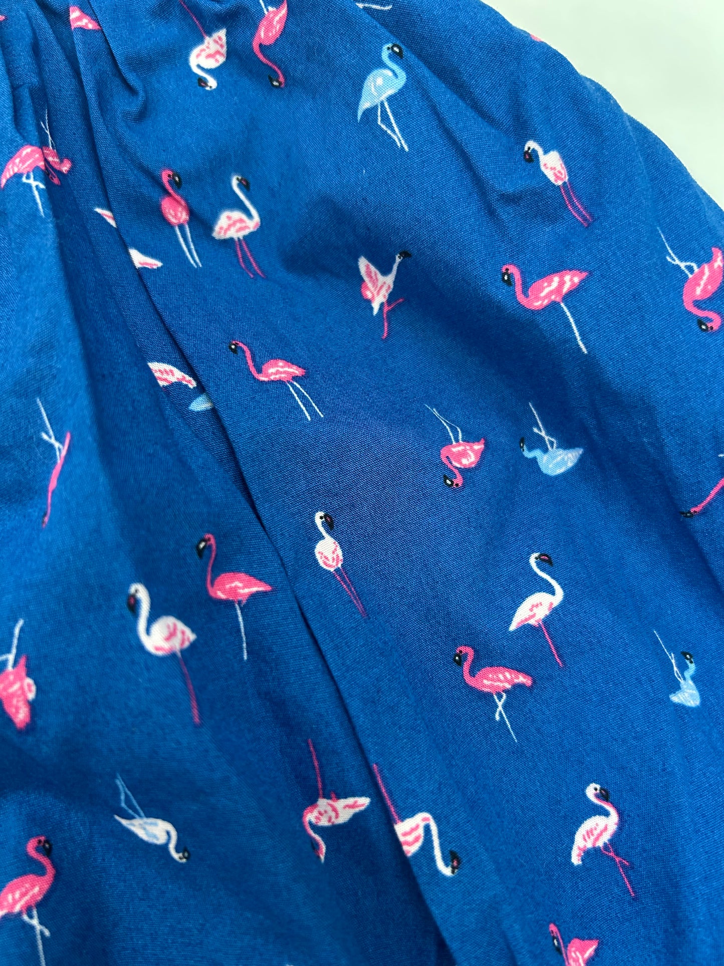 #6 Girls 6-9 months First Impressions blue flamingo dress