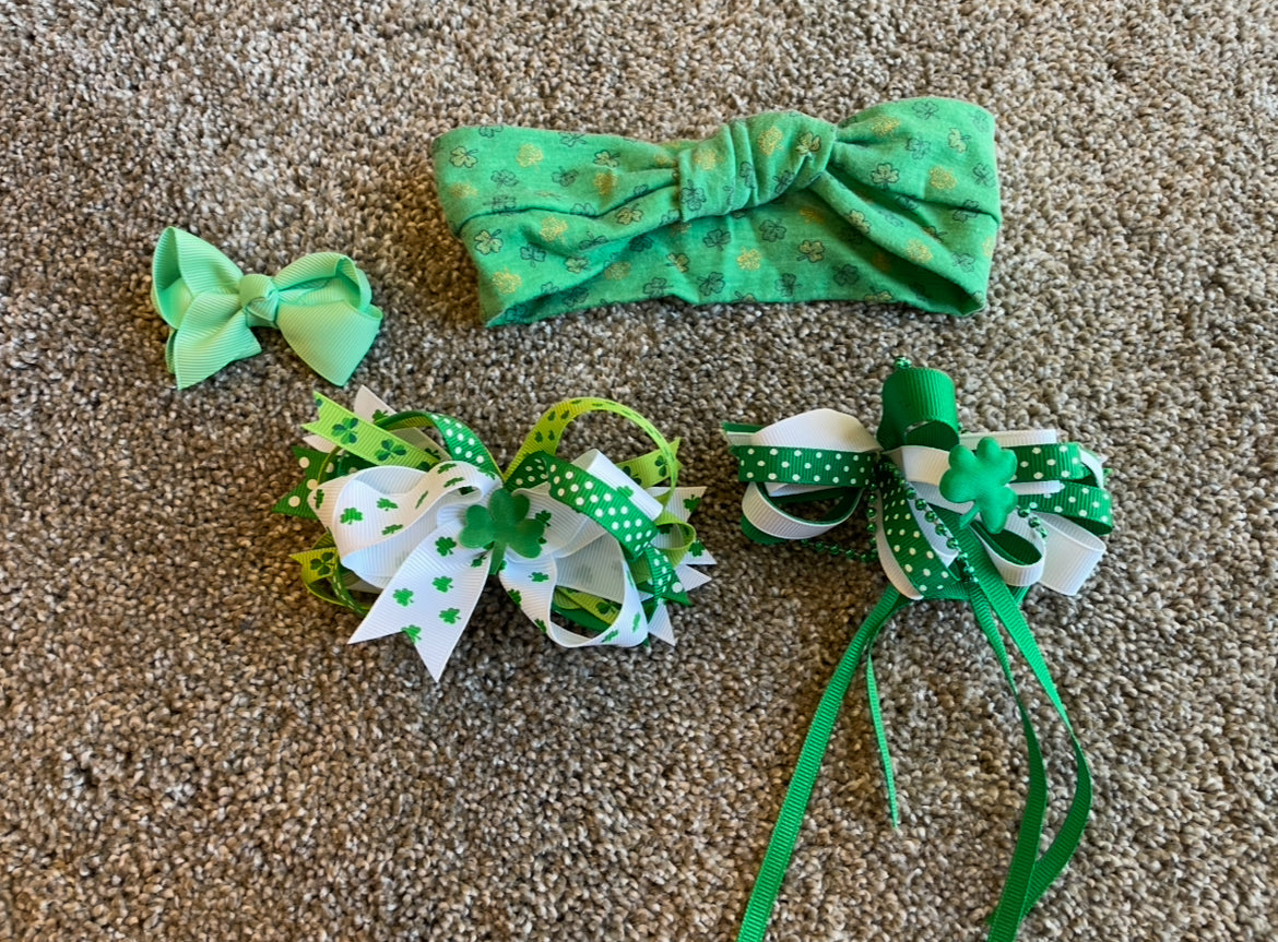 Seller 129- St. Patrick’s Day hair accessories