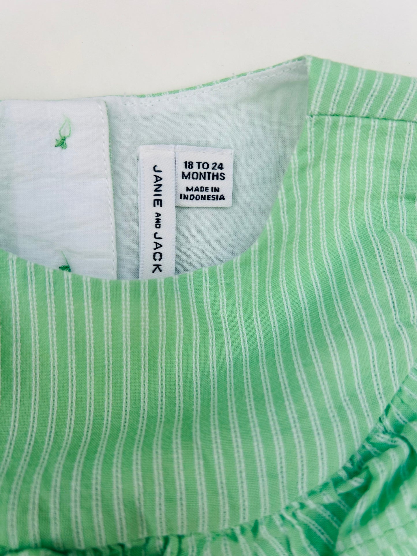 #6 Girls 18-24 months Janie and Jack light green dress