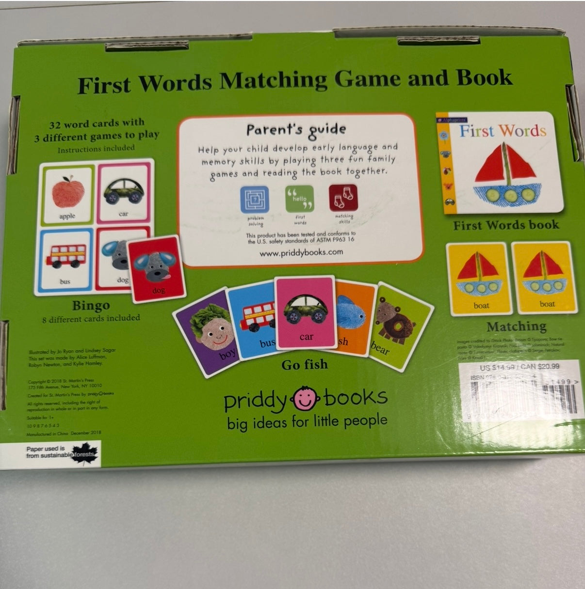 #155 First Words matching game