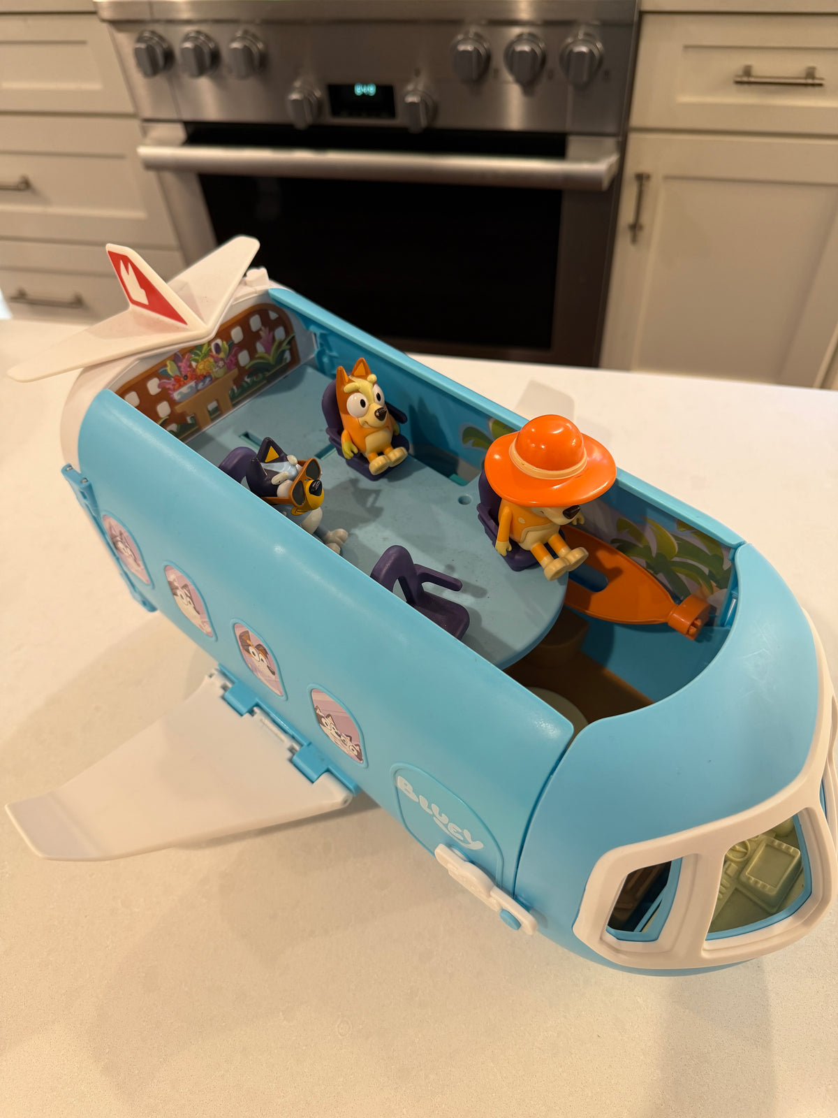 #9 Bluey's 3-in-1 Transforming Plane Playset EUC