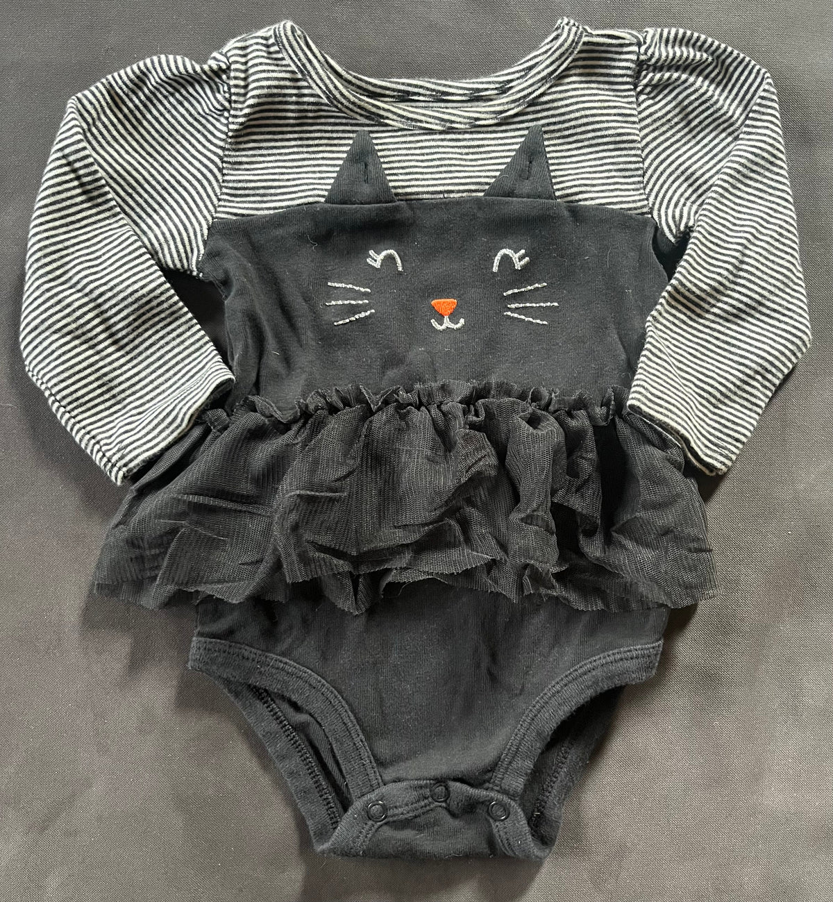 Seller #13 Carter’s girls 9 months Halloween cat tutu onesie
