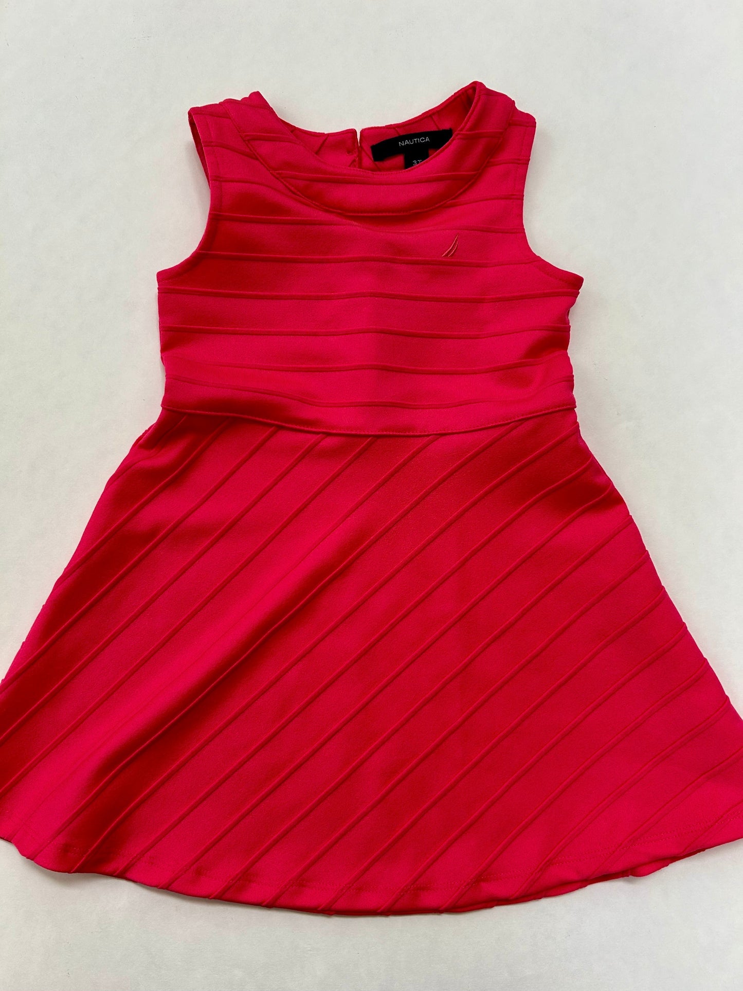 #200 Girls 3T Nautica pink/coral dress
