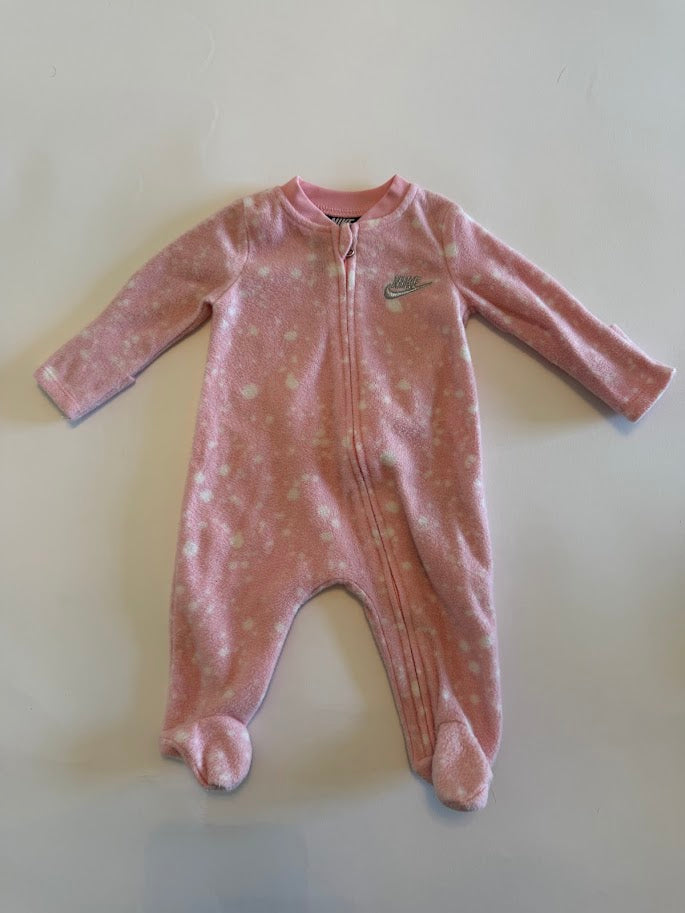 #78 REDUCED Nike Pink Fleece Pajamas Girls Newborn