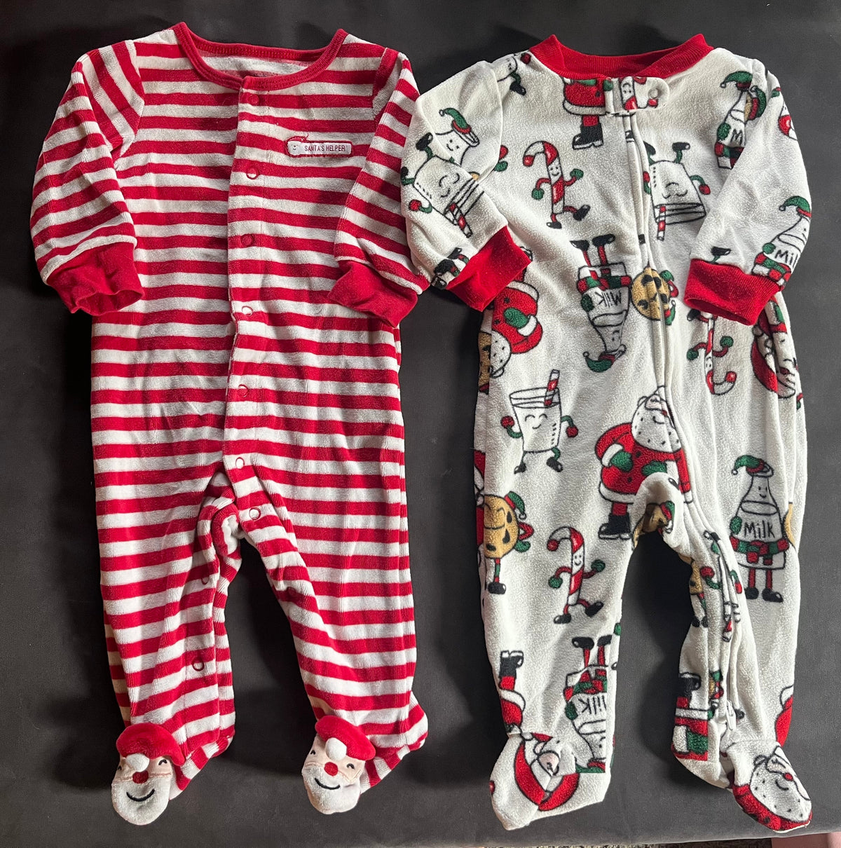 Seller #13 Carter’s gender neutral 6 months Christmas sleepers