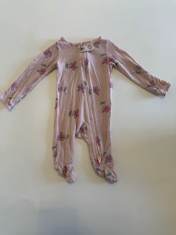 #78 REDUCED Carter's Flower Pajamas Girls Newborn