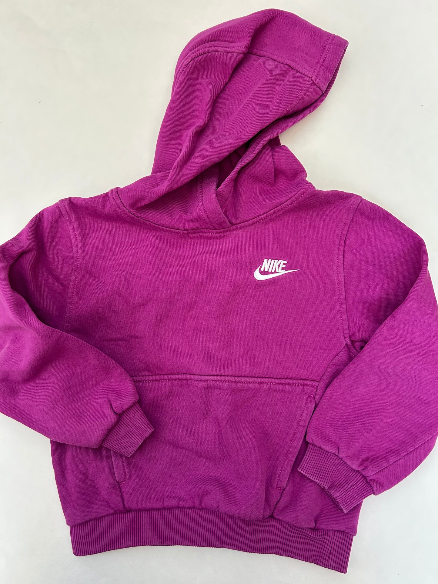 #6 Girls size XS Nike fuscia pink hooded sweatshirt