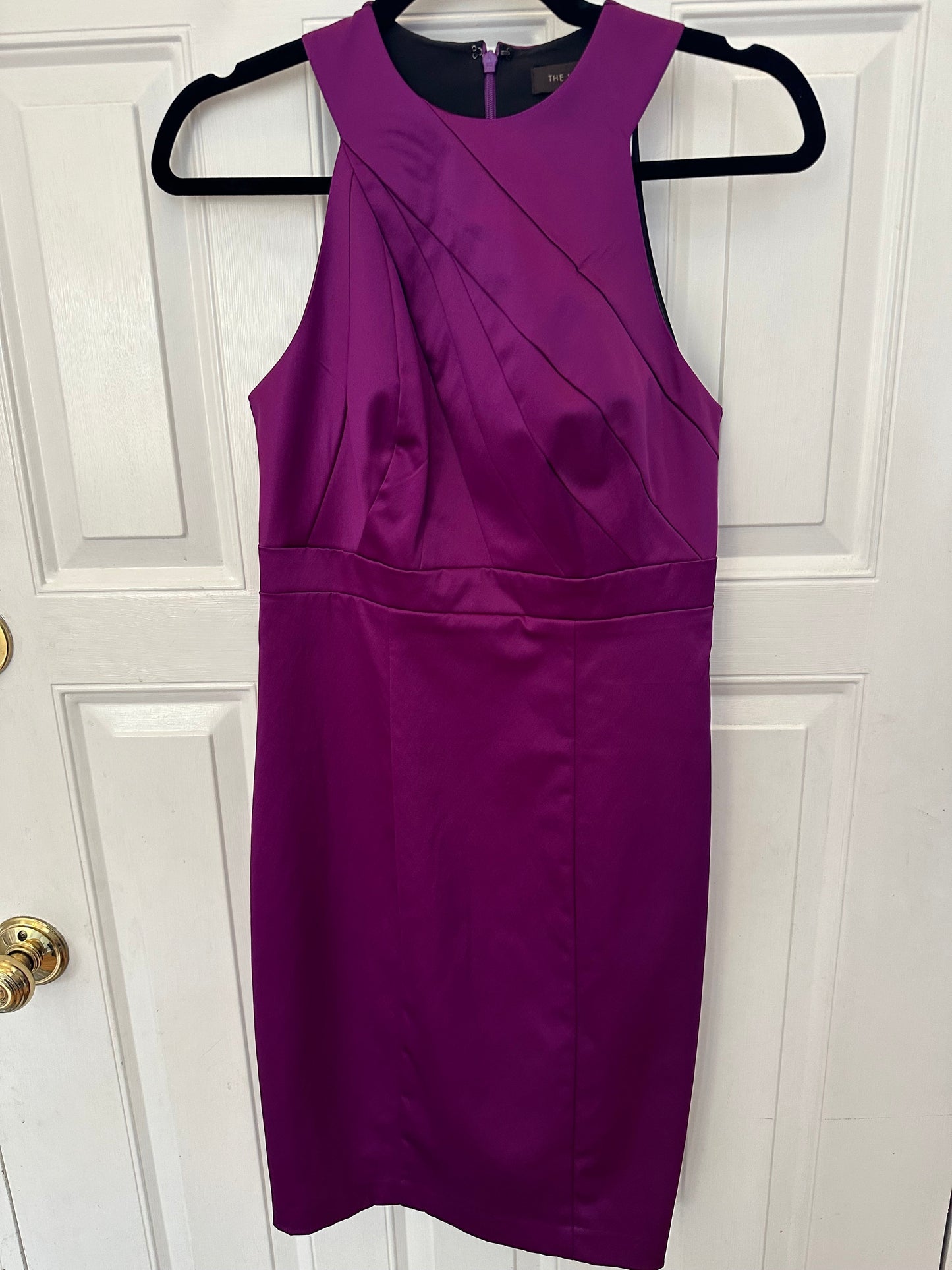 #133 The Limited Sz 2 Purple Satin Dress