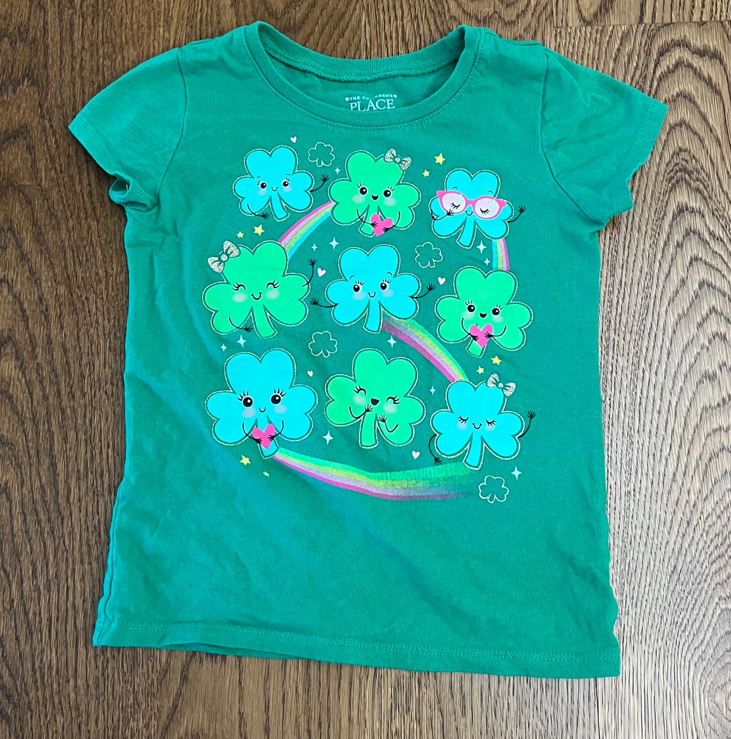 #33 Girls 5T The Children’s Place St. Patrick’s Day Short Sleeve Shirt