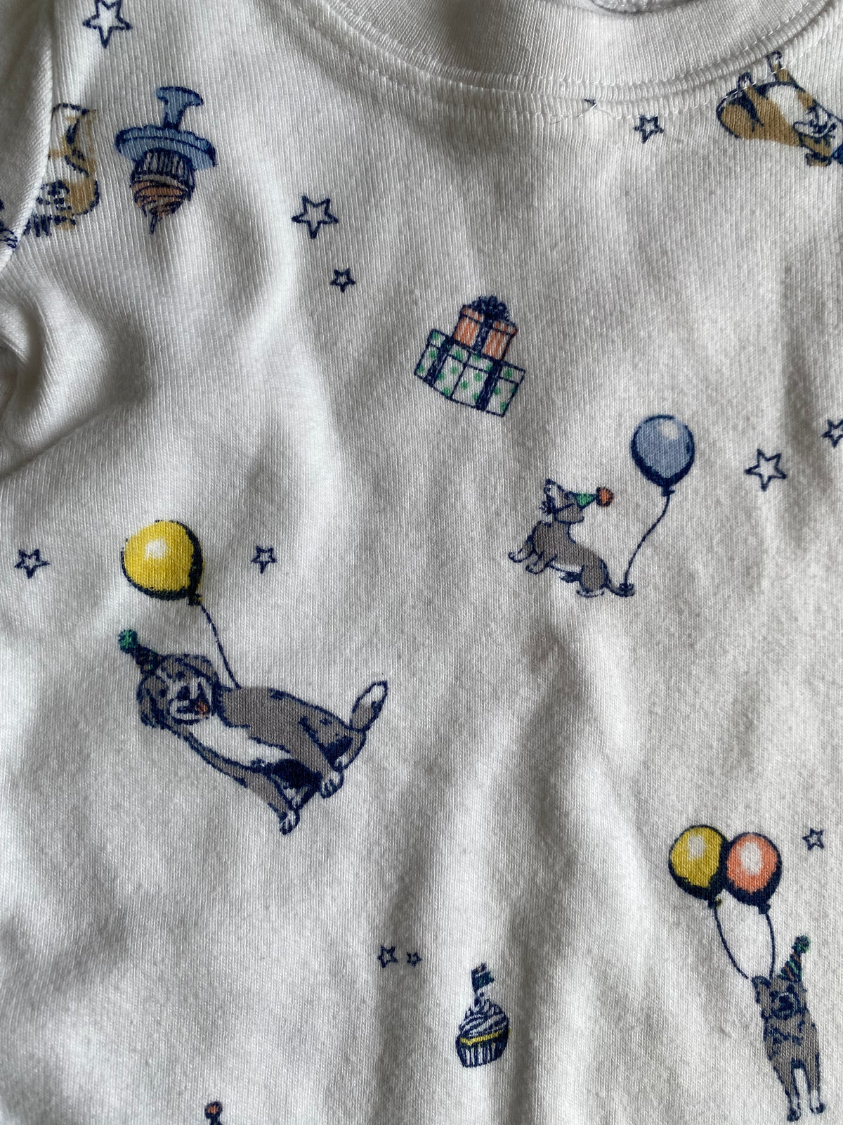 #59 Janie and Jack GN 6-12 mo birthday pajamas