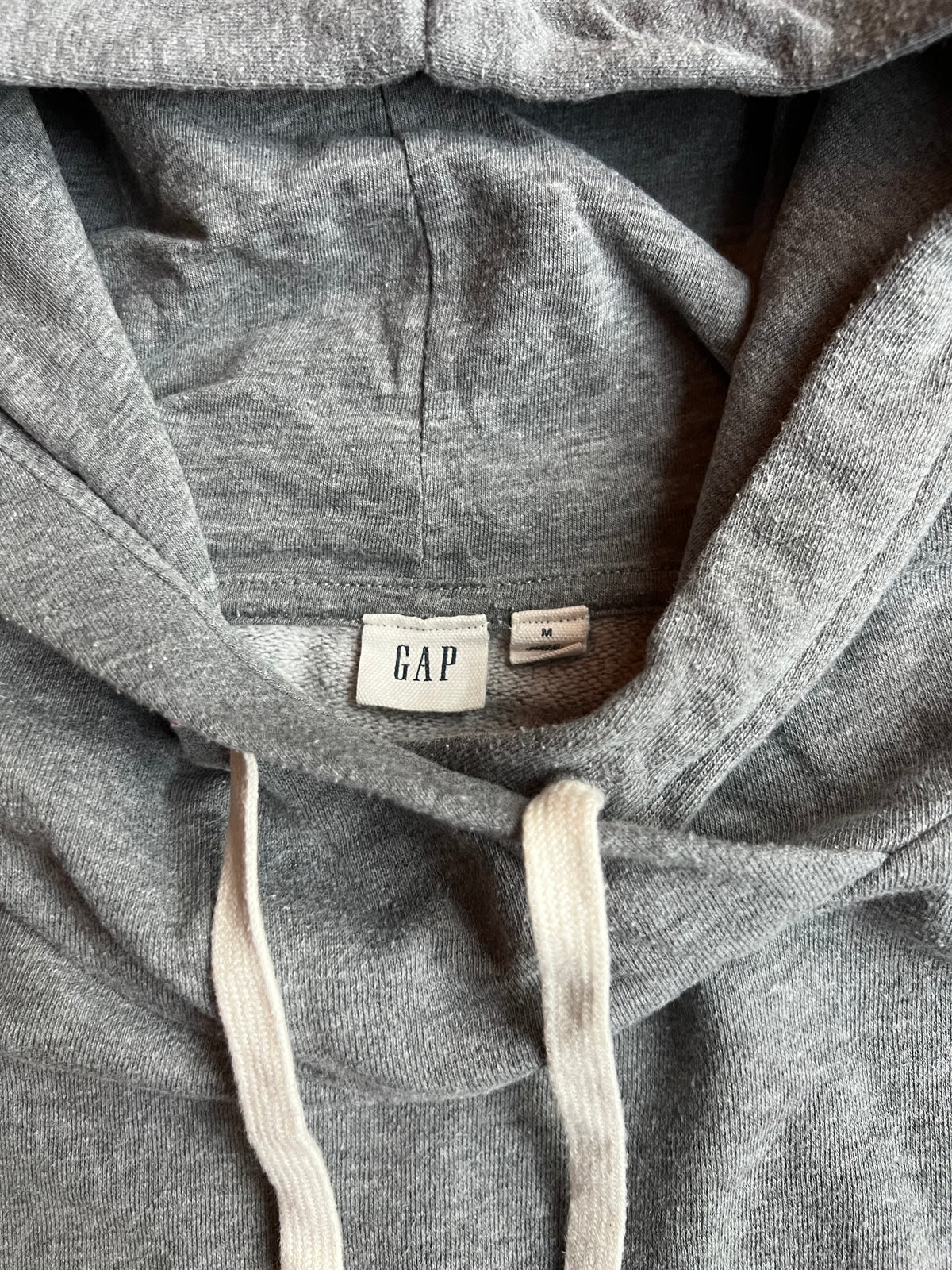 Seller #115 - Gap Women’s M Gray Hooded Sweatshirt with Lace Up Detailing, GUC