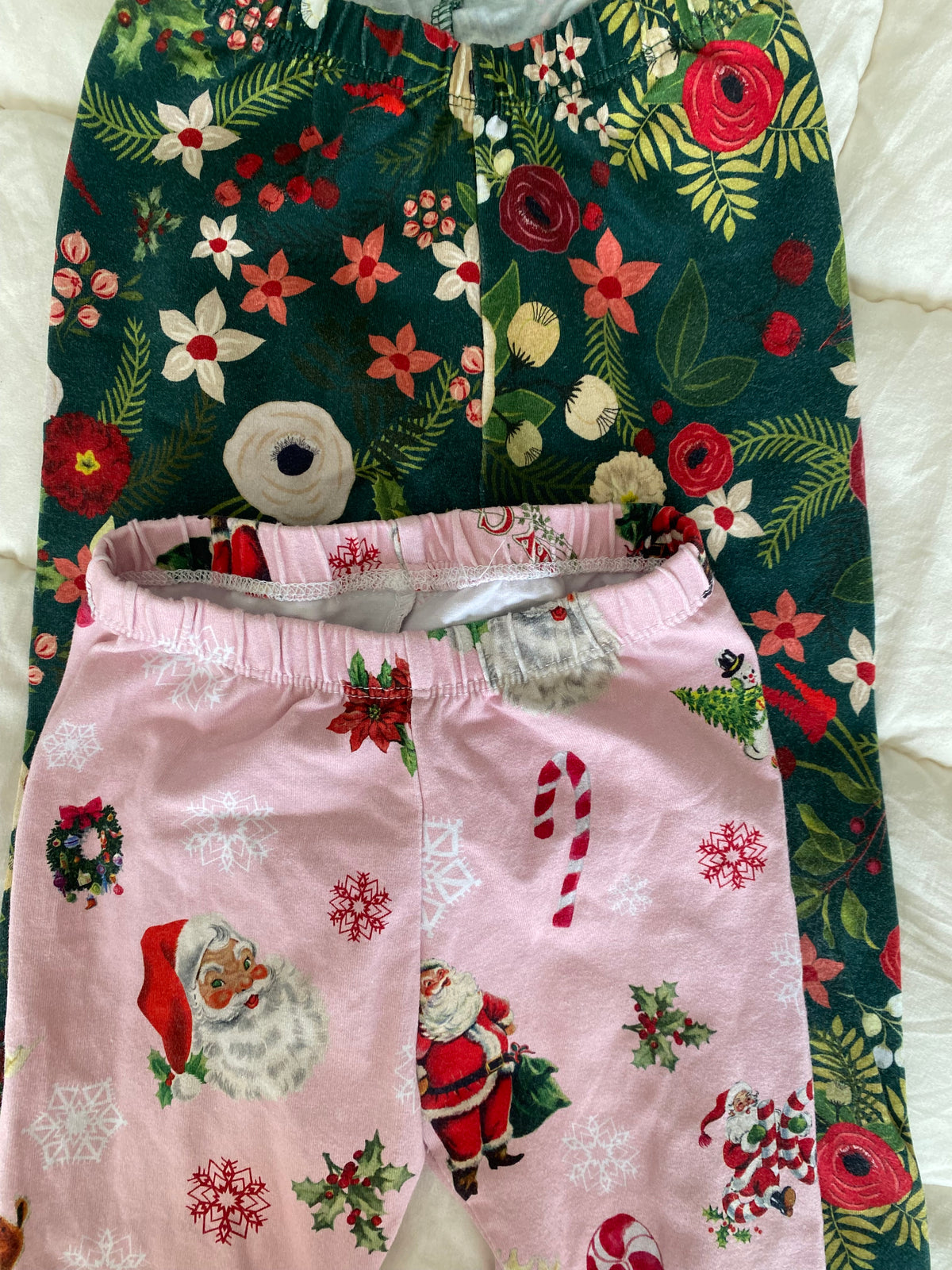#59 boutique holiday leggings, girls size 12-18 mo bundle