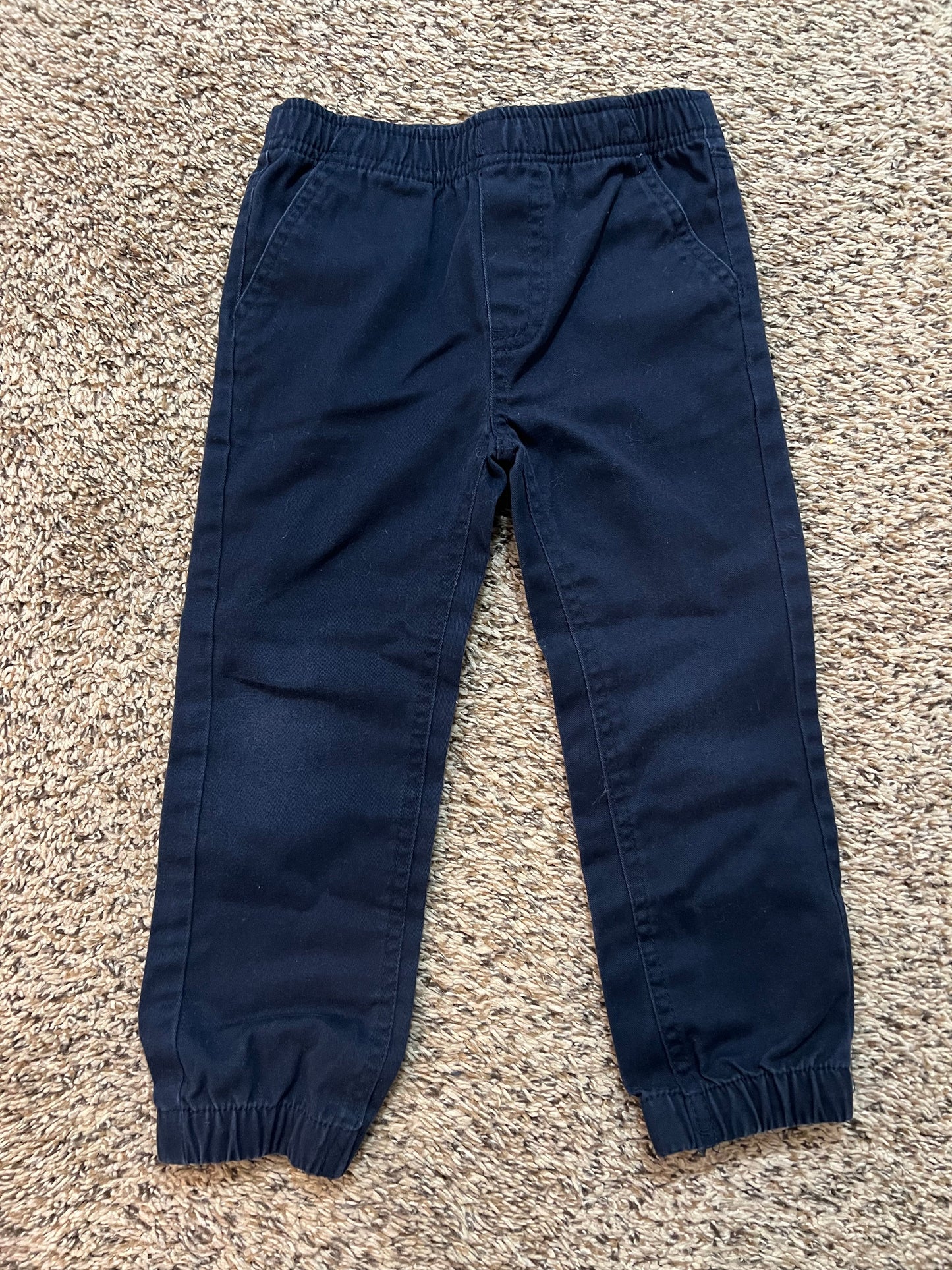 Seller 130 Boys 4T Navy pull up pants with elastic waist GUC