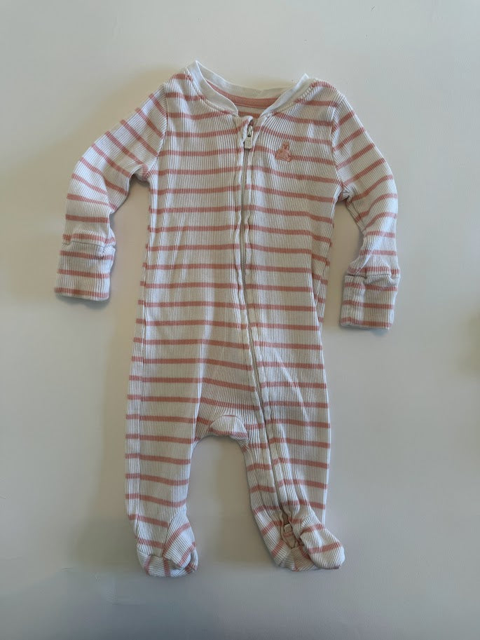 #78 REDUCED Gap 2 Piece Stripe and Bear Pajamas Girls 3M