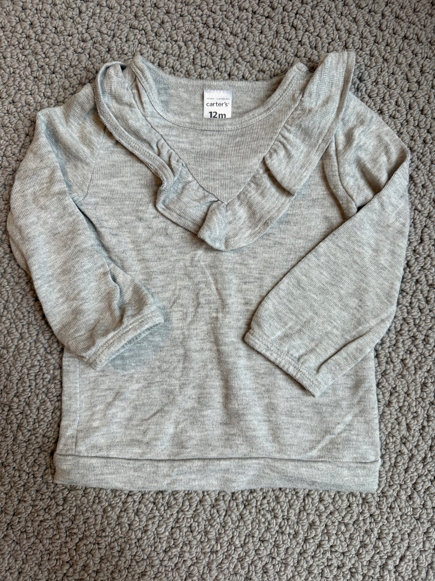 Seller 8 - girls 12 months sweater top & burgundy skinny jeans