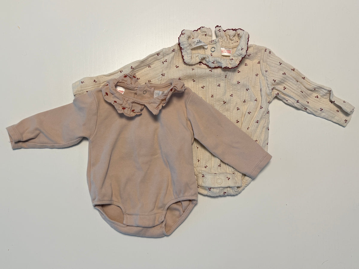#93 Zara ruffle collar bubble bundle size 1-3 months