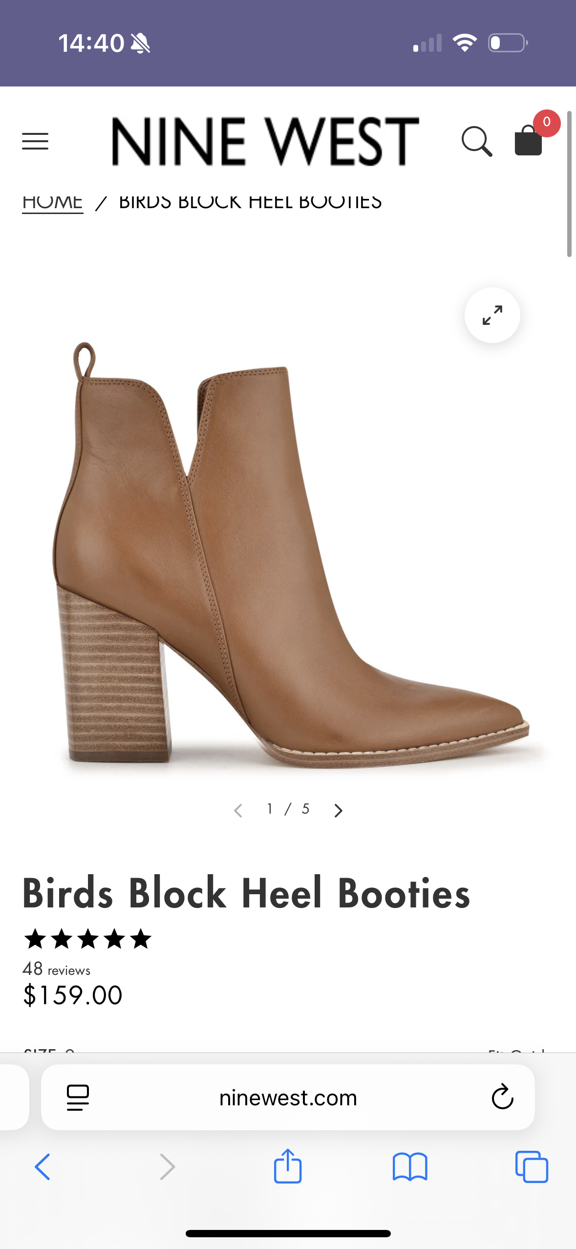 #133 **REDUCED** Women’s Size 7 Nine West Boots