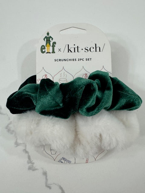 #222 Kitsch x Elf 2 pc Holiday Scrunchie Set