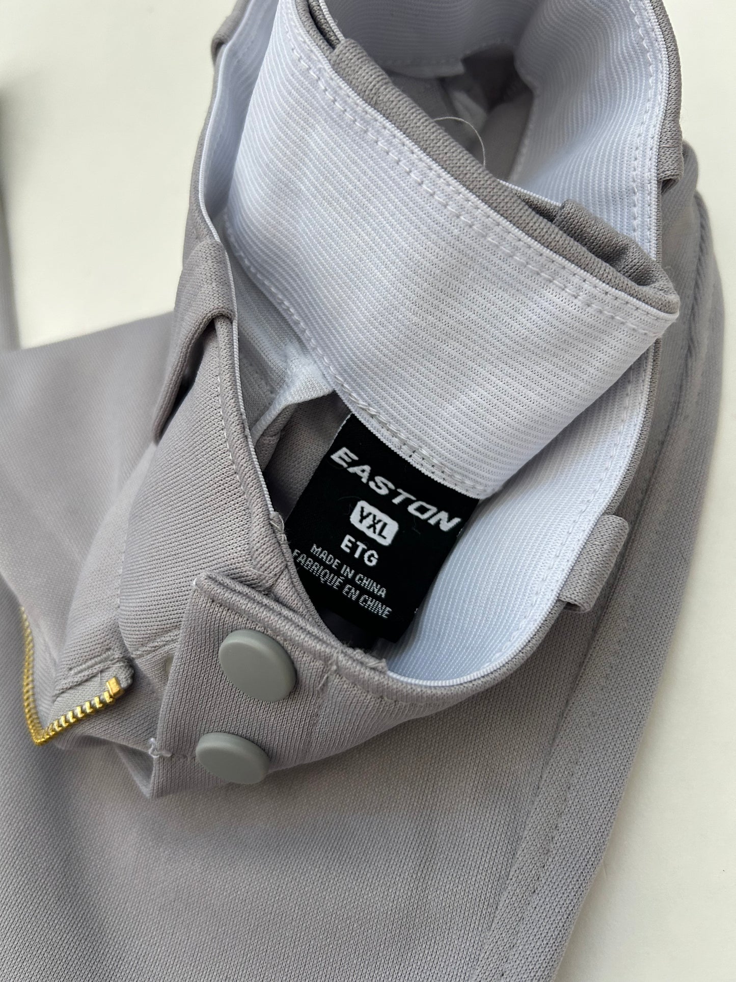 #6 boys youth XL Easton gray baseball pants