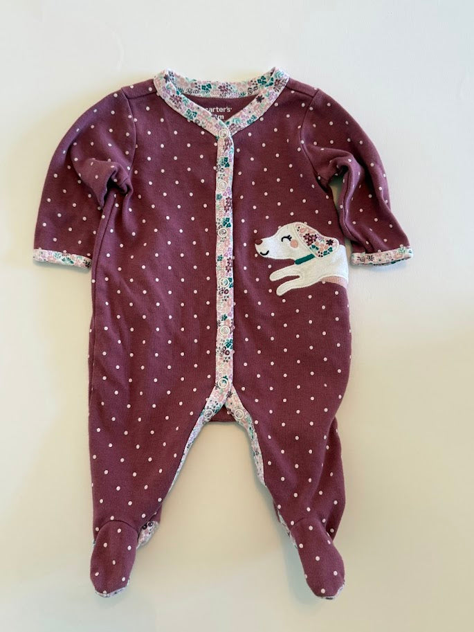 #78 REDUCED Carter's 3 Piece Floral Pajamas Girls 3M