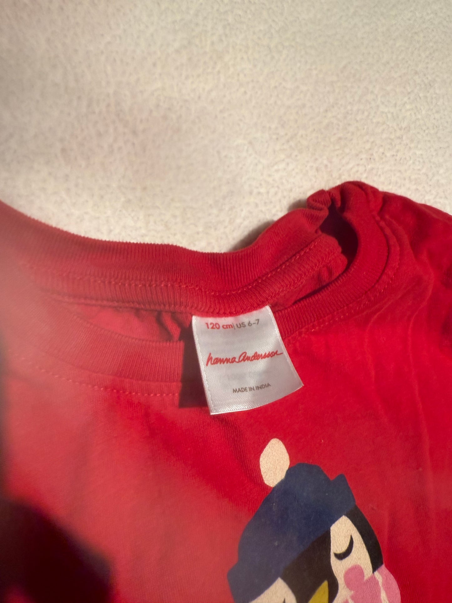 136 EUC Hanna Anderson winter shirt 6/7