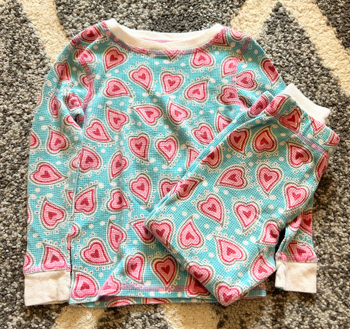 Seller 120, VGUC Girls CuddlDuds PJs, Size2T/3T