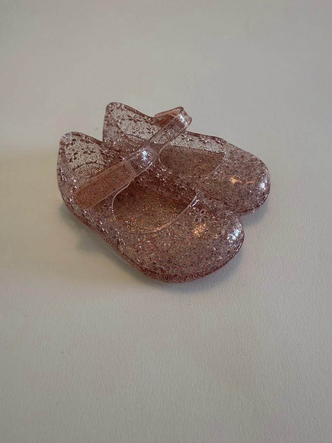 #78 REDUCED Old Navy Pink Sparkle Jellys Girls Size 3