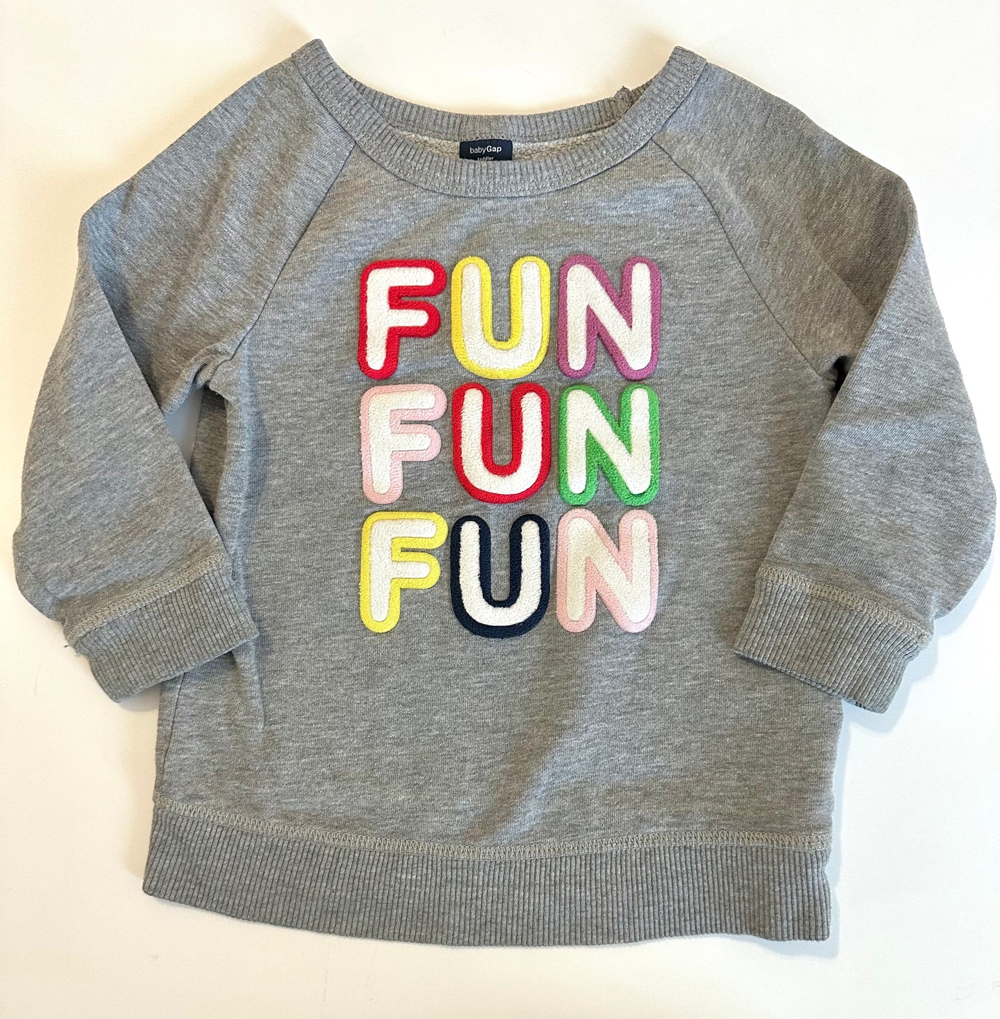 Seller #39 Gap girls size 3T “fun” sweatshirt