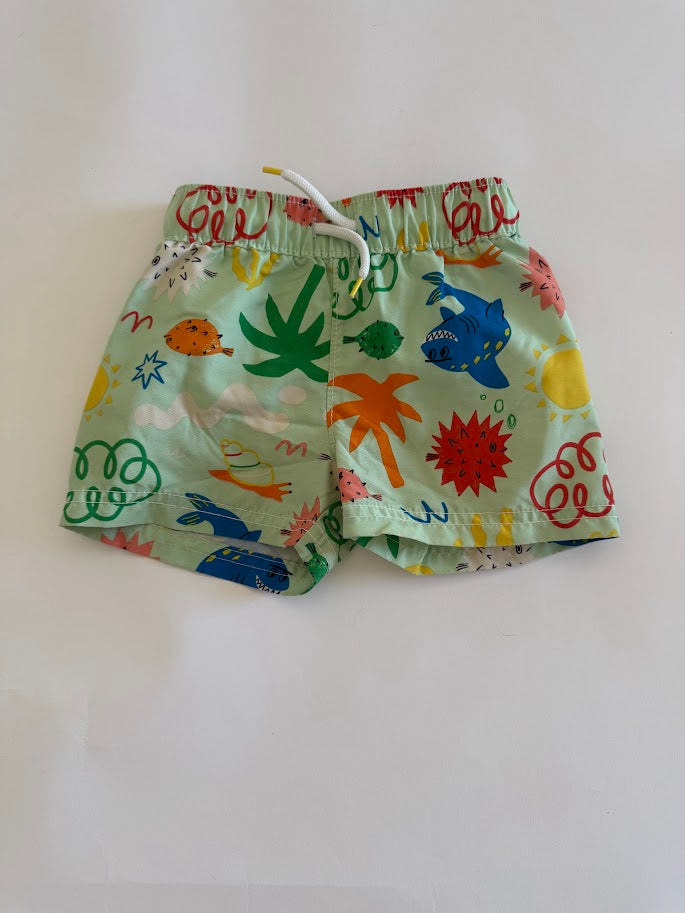 #78 REDUCED Old Navy Green Swim Trunks Boys Size 12-18M