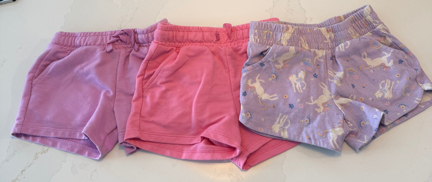 #133 cat & jack 5t wonder nation 4-5 purple shorts