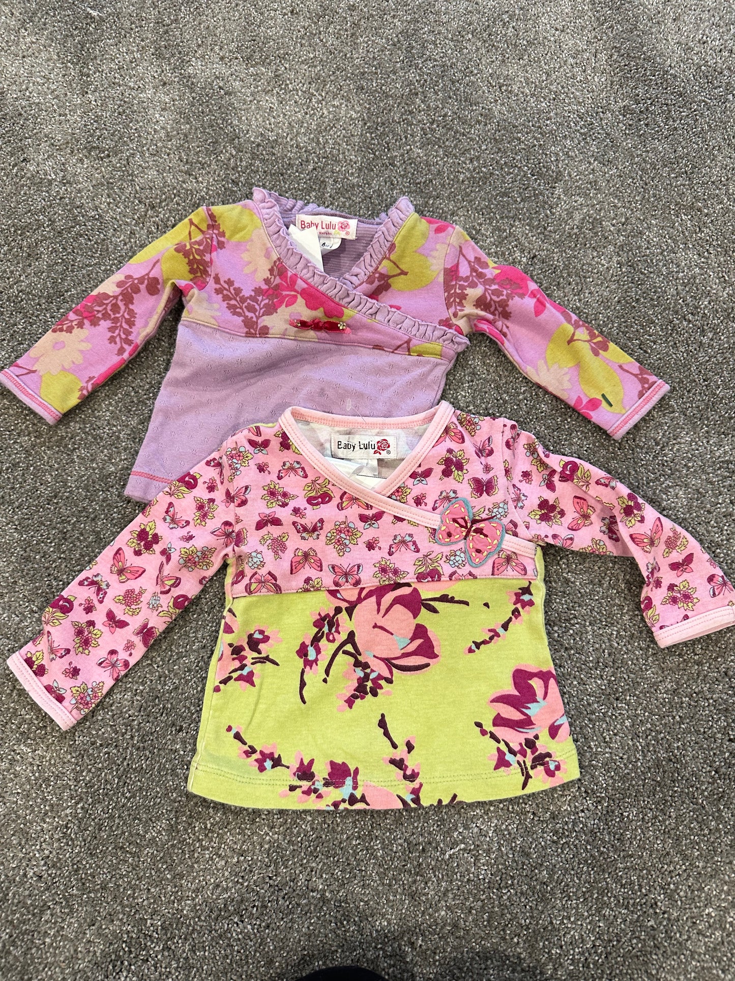 #133 Baby Lulu Girls 6m Shirt Bundle
