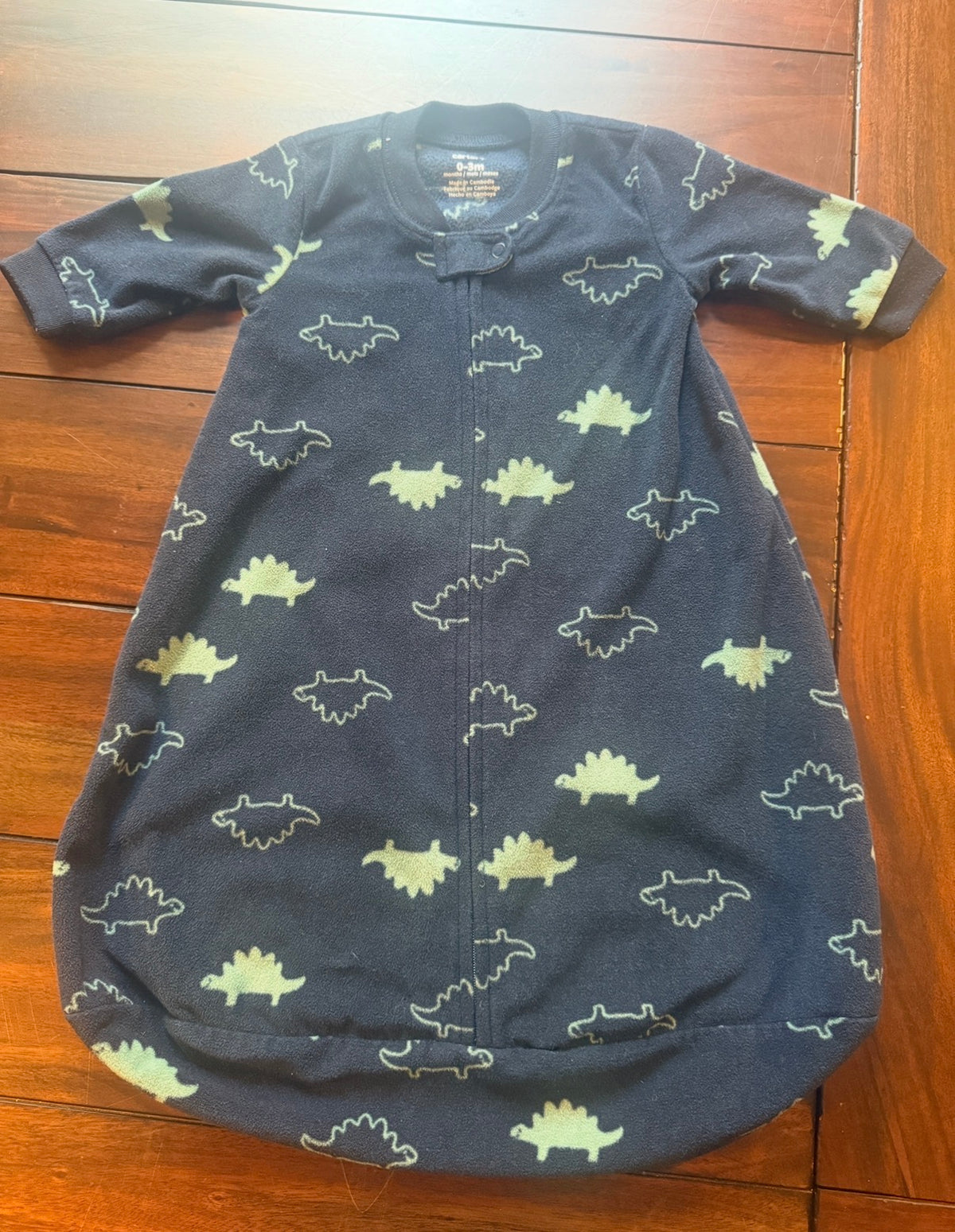 #51 Boys 0-3M Dinosaur Fleece Thermal Sleep Sack