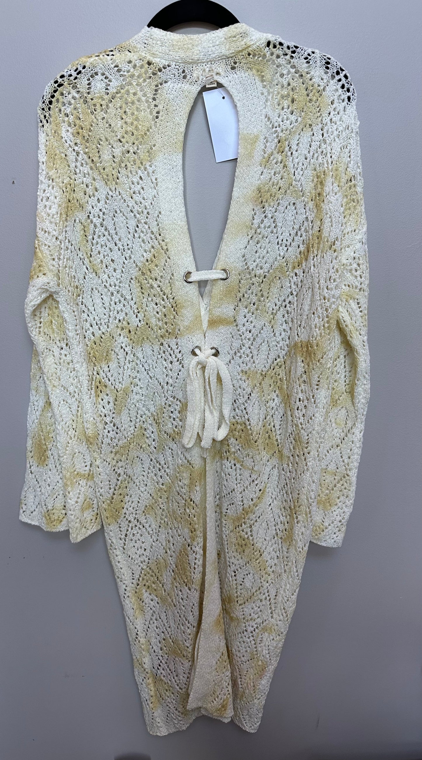 #130 POL Boho Sz Small Womens Small Knit Kimono from Anthropologie Tie Back Retail $268