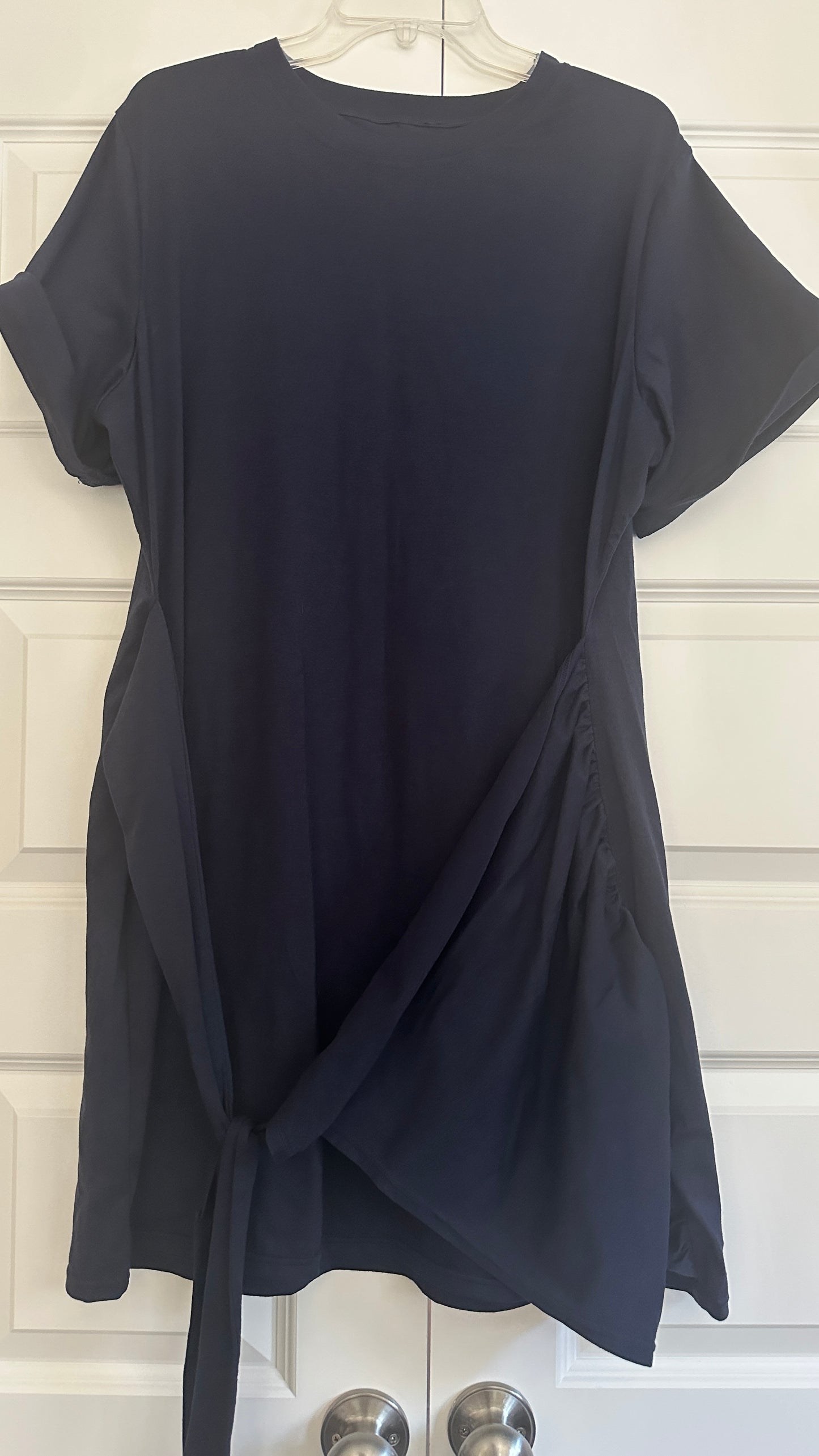 #10 | Large women’s Halara Everyday Tie Knot Ruched Mini Chill Dress-Belle