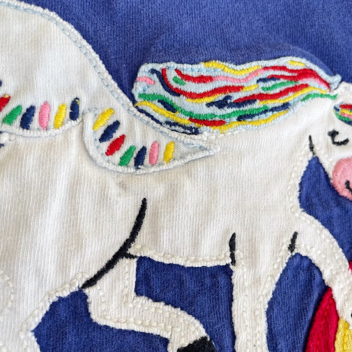 #118 | Size 100 / 4 | Hanna Andersson Girls Pegasus Applique Long Sleeve Shirt