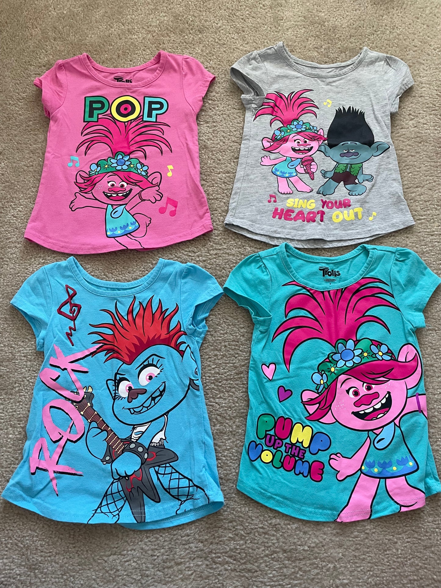 Seller 71: Girls size 6 Trolls shirt bundle