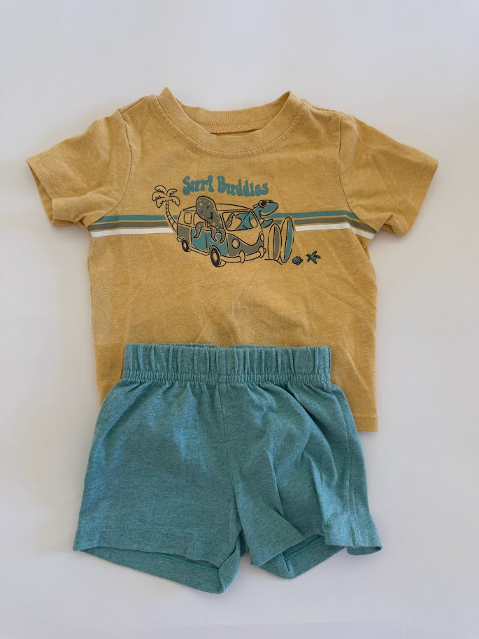 #78 REDUCED Garanimals Surf Buddies Outfit Boys 12M